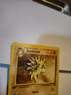 Sandslash 41/62 1st Edition Fossil Regular Pokemon TCG - Image 4