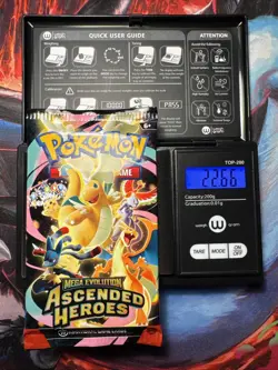 VERY HEAVY! GOD PACKUU SIRUU 22.66g Ascended Heroes Pokemon TCG Booster (SEALED) - Image 1