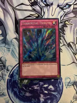 Yugioh - Torrential Tribute (LCJW-EN294) - Secret - 1st - VLP (ST) (1) - Image 1