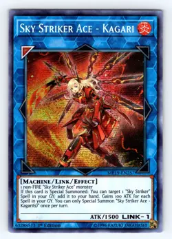 Yugioh Sky Striker Ace - Kagari MP19-EN257 Secret Rare - NM 💎 - Image 1