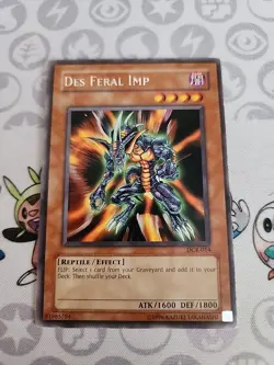 Yu-Gi-Oh! TCG Des Feral Imp Dark Crisis DCR-014 Unlimited Rare - Image 1