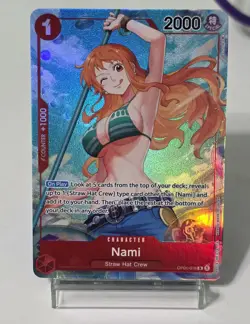 Nami OP01-016 Alt Art Post Errata NM - One Piece TCG - Image 1