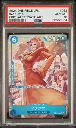 ONE PIECE Inazuma EB01-022 SR Alt Art Memorial Collection Japanese - PSA 10 - Image 1
