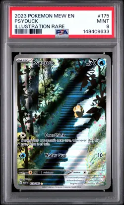 2023 POKEMON MEW EN-151 ILLUSTRATION RARE #175 PSYDUCK PSA 9 - Image 1
