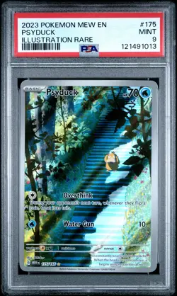 2023 POKEMON MEW EN-151 ILLUSTRATION RARE #175 PSYDUCK PSA 9 - Image 1