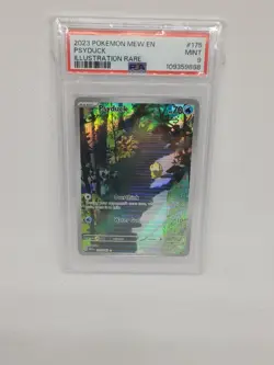 2023 POKEMON MEW EN-151 ILLUSTRATION RARE #175 PSYDUCK PSA 9 - Image 1