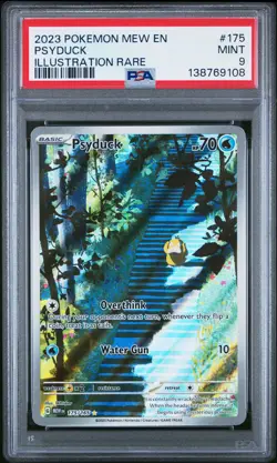 2023 POKEMON MEW EN-151 ILLUSTRATION RARE #175 PSYDUCK PSA 9 - Image 1