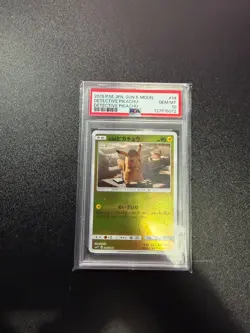 2019 POKEMON JPN SUN & MOON DETECTIVE PIKACHU #14 DETECTIVE PIKACHU PSA 10 - Image 3