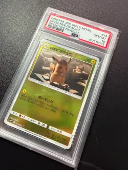 2019 POKEMON JPN SUN & MOON DETECTIVE PIKACHU #14 DETECTIVE PIKACHU PSA 10 - Image 4