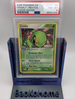 Pokemon Card Cradily Reverse Holo Stamped 3/92 2006 EX Legend Maker - PSA 8 - Image 1