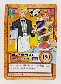 Sanji & Nami, Xmas Gift C517 - One Piece Carddass Hyper Battle card (2001 Japan) - Image 1