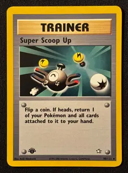 1st Edition Super Scoop Up - Neo Genesis - #98/111 - Vintage Pokemon Card WOTC - Image 1