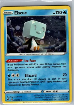 Eiscue - (Cosmos Holo) 054/192 Holo - Pokemon Card - NM - Image 1