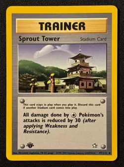 1st Edition Sprout Tower Neo Genesis - #97/111 - Vintage Pokemon Card 2000 WOTC - Image 1