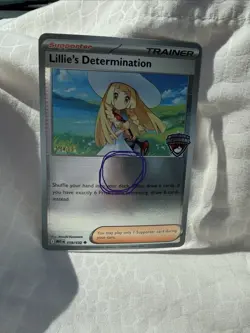 Pokemon TCG Lillie's Determination Trainer Card 119/132 STAFF stamped - Image 1