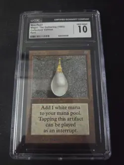 Magic MtG (CE) Collector's Edition CGC Graded 10 Mox Pearl - Image 1
