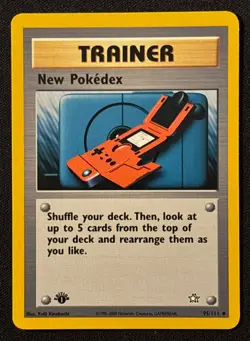 1st Edition New Pokedex - Neo Genesis - #95/111 - Vintage Pokemon Card 2000 WOTC - Image 1