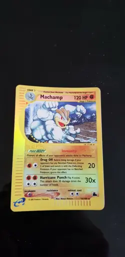 MACHAMP 16/144 Skyridge REVERSE HOLO RH Rare Pokemon card - Image 1