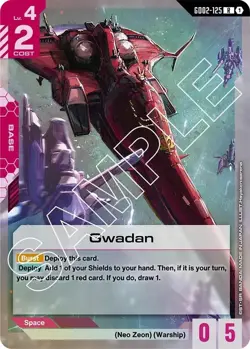 Gwadan GD02-125 Gundam Card Game Dual Impact Holofoil Rare Near Mint - Image 1