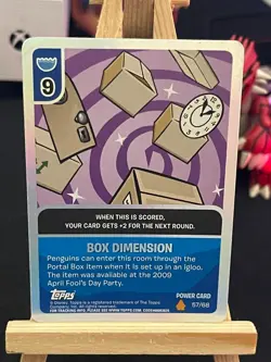 Box Dimension - Club Penguin 57/68 Power Card - Image 1