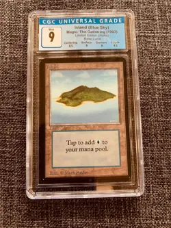 MTG 1993, Alpha Edition Island (Blue Sky) - Image 1