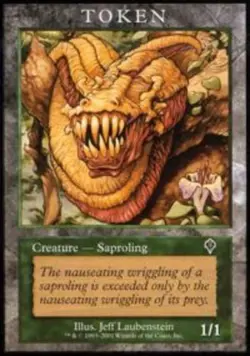 MTG magic cards 1x Saproling Token (2001 invasion player rewards) Token Promos L - Image 1