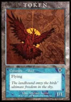 MTG magic cards 1x Bird Token - (2001 Invasion Player Rewards) Token Promos Ligh - Image 1