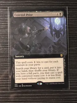 MTG. Coveted Prize. Foil Borderless. Zendikar Rising. Pack Fresh - Image 1
