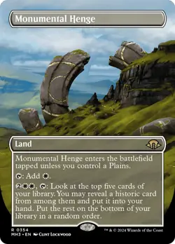 Magic Monumental Henge (Borderless) [Modern Horizons 3] Near Mint MTG - Image 1