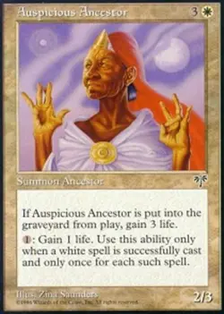 [1x] Auspicious Ancestor - Near Mint, English - Mirage MTG Magic - Image 1