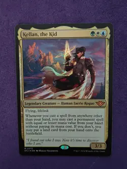 Kellan, the Kid MTG Outlaws of Thunder Junction 213 NM FOIL - Image 1