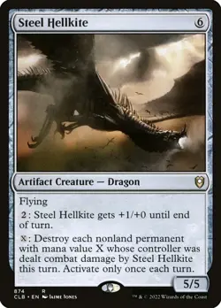 Steel Hellkite (Near Mint NM) MTG Magic -Commander 2021 C21 - Image 1