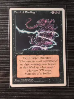 Word of Binding MTG Core Set 4th Edition Regular - Image 1