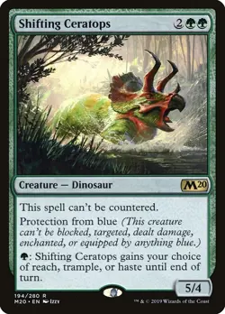 Shifting Ceratops (Near Mint NM) MTG Magic - Core Set 2020 (M20) - Image 1