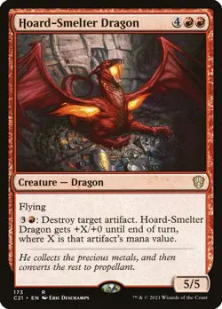 Hoard-Smelter Dragon (Near Mint NM) MTG Magic - Commander 2021 C21 - Image 1