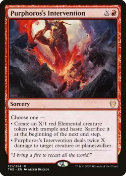 Purphoros's Intervention - (Near Mint NM) MTG Magic - Theros - Image 1
