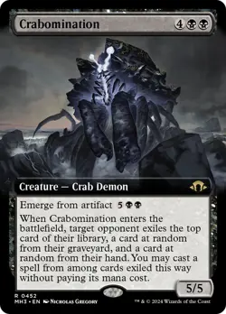 Magic Crabomination (Extended Art) [Modern Horizons 3] Near Mint MTG - Image 1