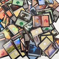 221 MAGIC THE GATHERING MTG FOIL LANDS/BASIC LANDS NM/VG ALL FOILS - Image 2