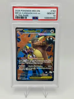 2025 POKEMON MEG EN-MEGA EVOLUTION ULTRA RARE #164 MEGA KANGASKHAN EX PSA 10 - Image 1