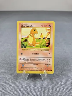 Pokemon TCG : Charmander - Base Set Unlimited Shadowless 46/102 Non Holo WOTC NM - Image 1