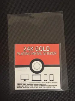 24k Gold Plated Pokemon Sticker (2023 Korean) - Meowth - Image 2