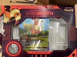 Pokemon Card Flareon Vmax SWSH180 Jumbo Black Star Promo TCG - sealed w/ box - Image 2