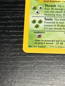 Pokemon TCG Nidoking Base Set 2 11/130 Holo Rare 2000 Wizards Stage 2 90 HP - Image 2