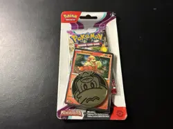 SEALED Pokemon Paldea Evolved Growlithe Promo Checklane Blister Pack Coin - Image 1