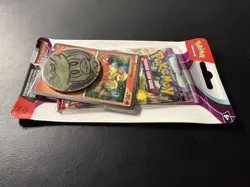 SEALED Pokemon Paldea Evolved Growlithe Promo Checklane Blister Pack Coin - Image 3