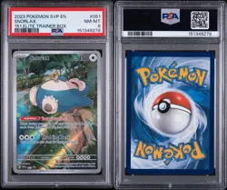 POKEMON SV SCARLET & VIOLET 151 PROMO #051 SNORLAX HOLO 2023 PSA 8 NM-MT BASIC - Image 1