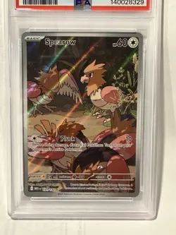 💎 2025 Pokemon MEG EN Spearow 151/132 Illustration Rare PSA 10 Gem Mint 💎 - Image 2