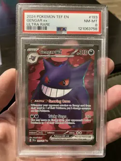 Pokemon PSA 8 Temporal Forces Gengar ex 193/162 Holo - Image 3