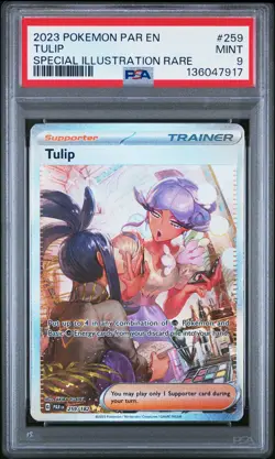 Tulip 2023 Pokemon Par En-Paradox Rift #259 Special Illustration Rare PSA 9 - Image 1