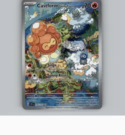 CASTFORM SUNNY FORM 195/191 ILLUSTRATION RARE SURGING SPARKS POKEMON NM - Image 1